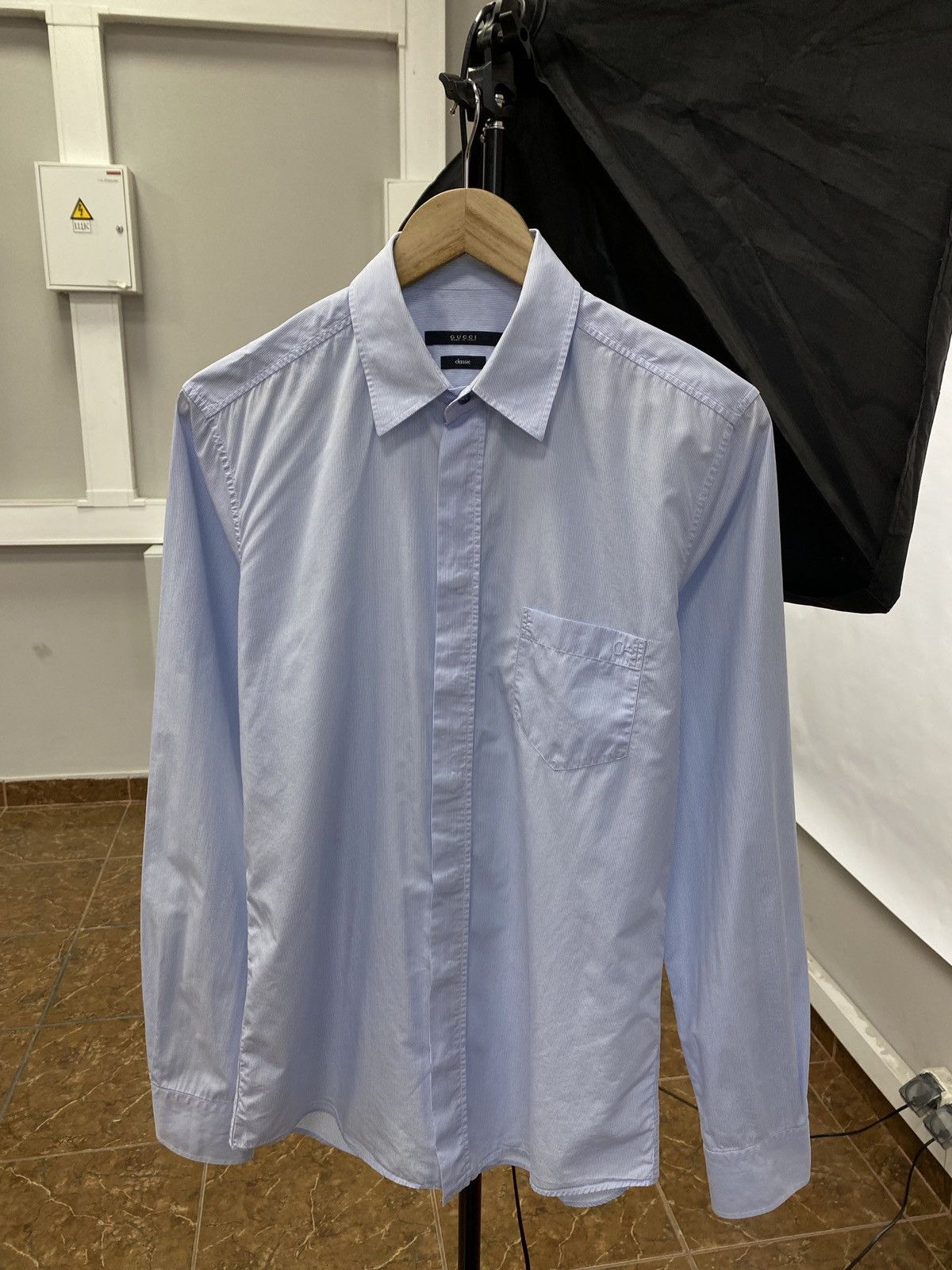 Gucci 🇮🇹 Gucci Classic Shirt made in Italy Rare Retro Y2K Hype Size US M / EU 48-50 / 2 - 1 Thumbnail
