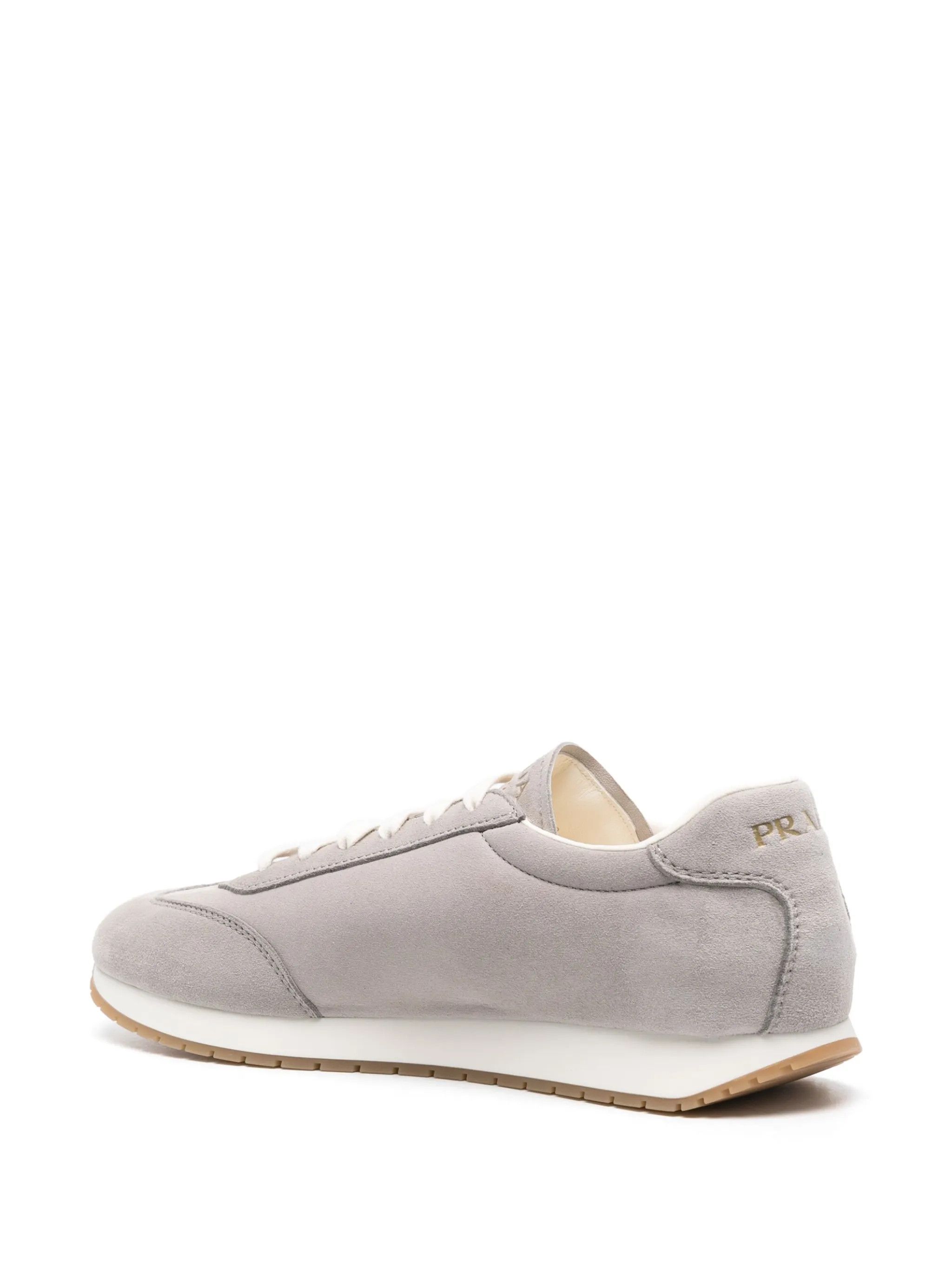 Prada o1mt1gz0225 Rank Suede Low-Top Sneakers in Grey Size US 12 / EU 45 - 3 Thumbnail