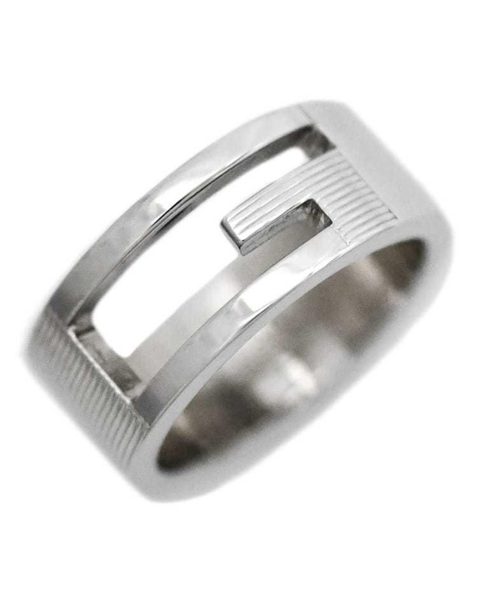 image of Gucci Silver Branded Regular Ring, Women's