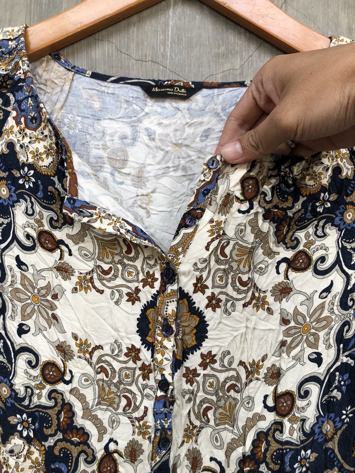 Massimo Dutti Massimo Dutti Vintage Pattern Midi Dress Size S / US 4 / IT 40 - 5 Thumbnail