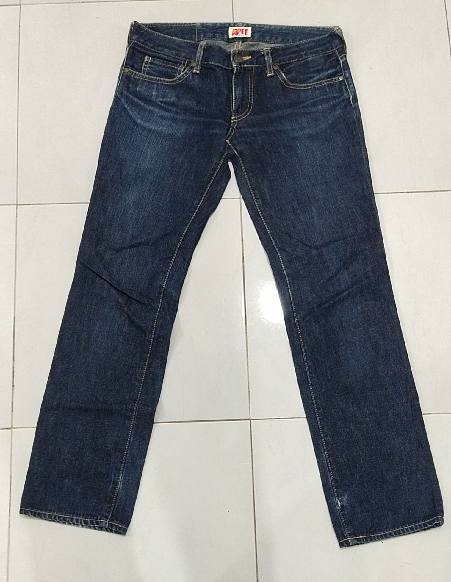 Bape Final💥 Drop Apee Denim💥 Size 32" / US 10 / IT 46 - 3 Thumbnail