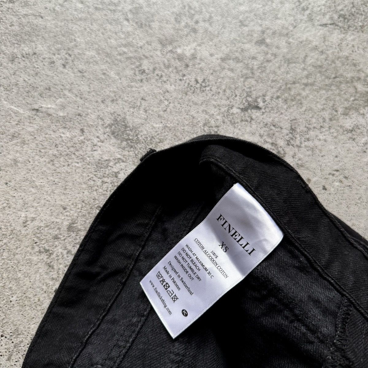 Other Finelli Mens Black Multi-Pocket Strap Utility Jeans RRP $160 Size US 30 / EU 46 - 13 Thumbnail