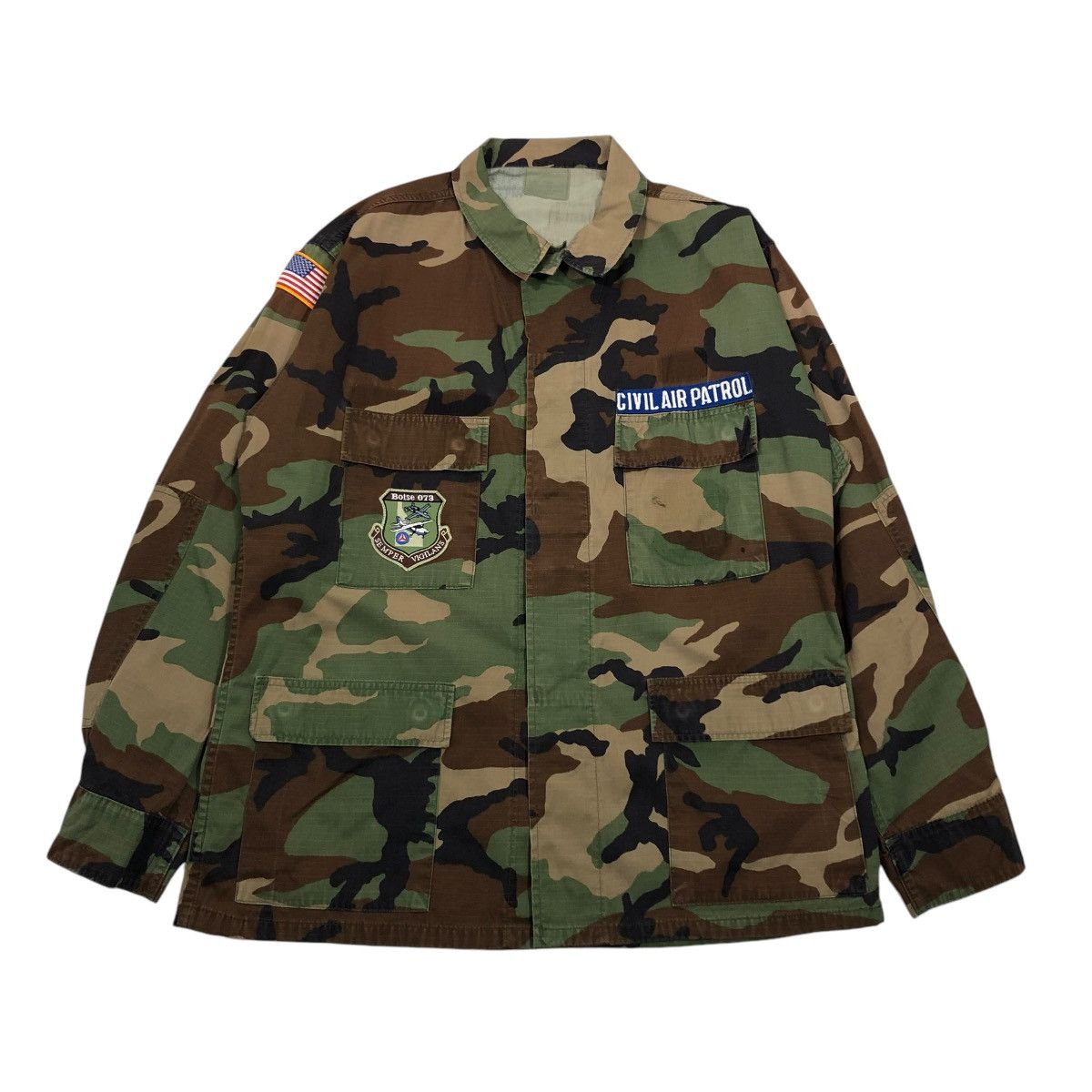 Vintage 🔥VINTAGE MILITARY CHORE JACKET CAMOUFLAGE CIVIL AIR PATROL Size US XL / EU 56 / 4 - 1 Thumbnail