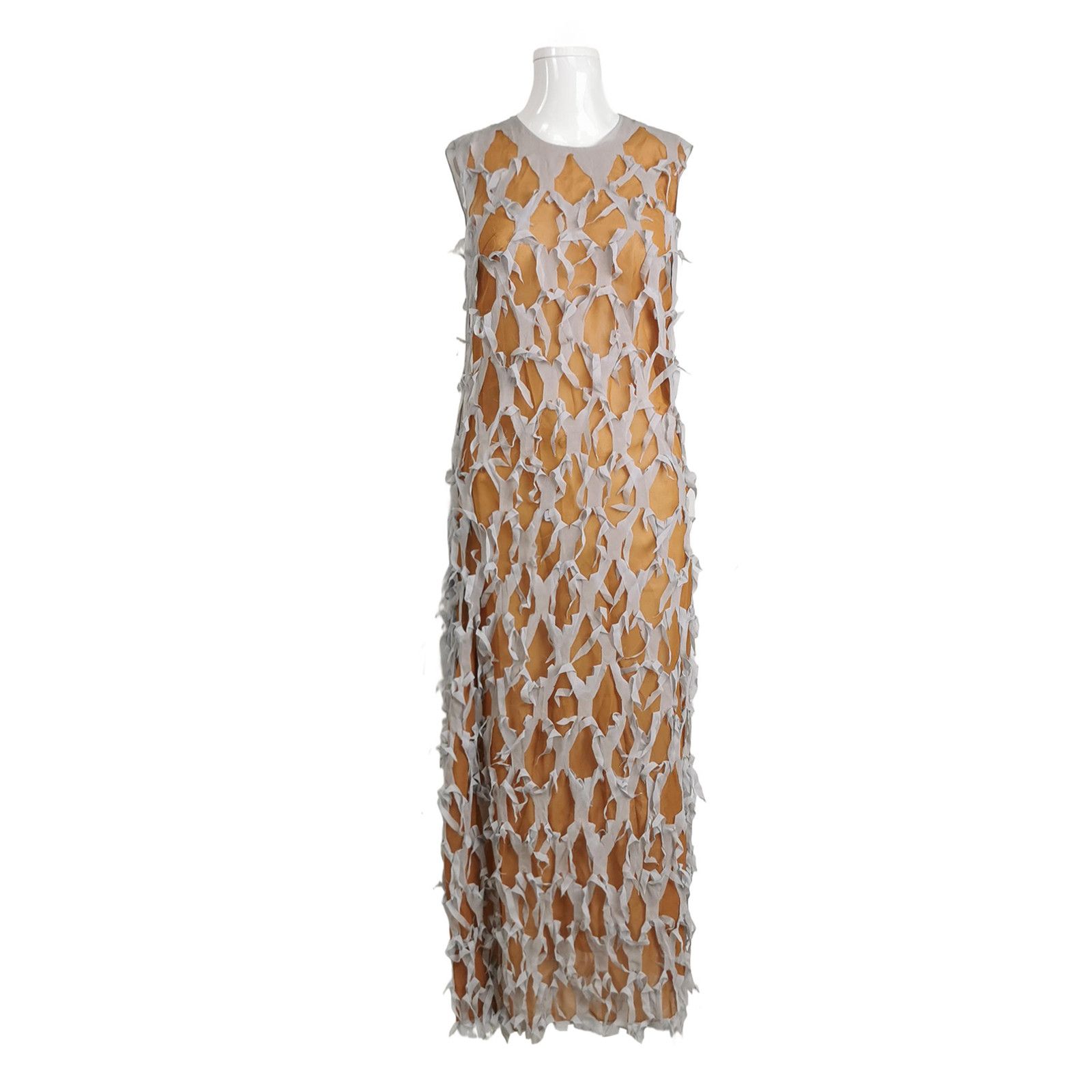 Maison Margiela Maison Margiela Silk Blend Layered Midi Dress Size 36 Size XS / US 0-2 / IT 36-38 - 1 Thumbnail