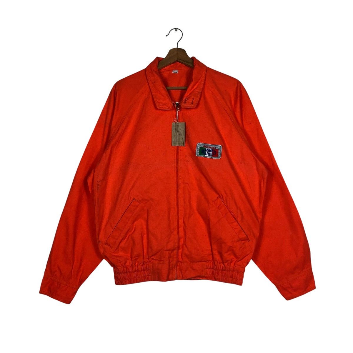 Japanese Brand 🔥VINTAGE BOMBER JACKET MILANO MAGNETI MARELLI BIG LOGO Size US L / EU 52-54 / 3 - 3 Thumbnail