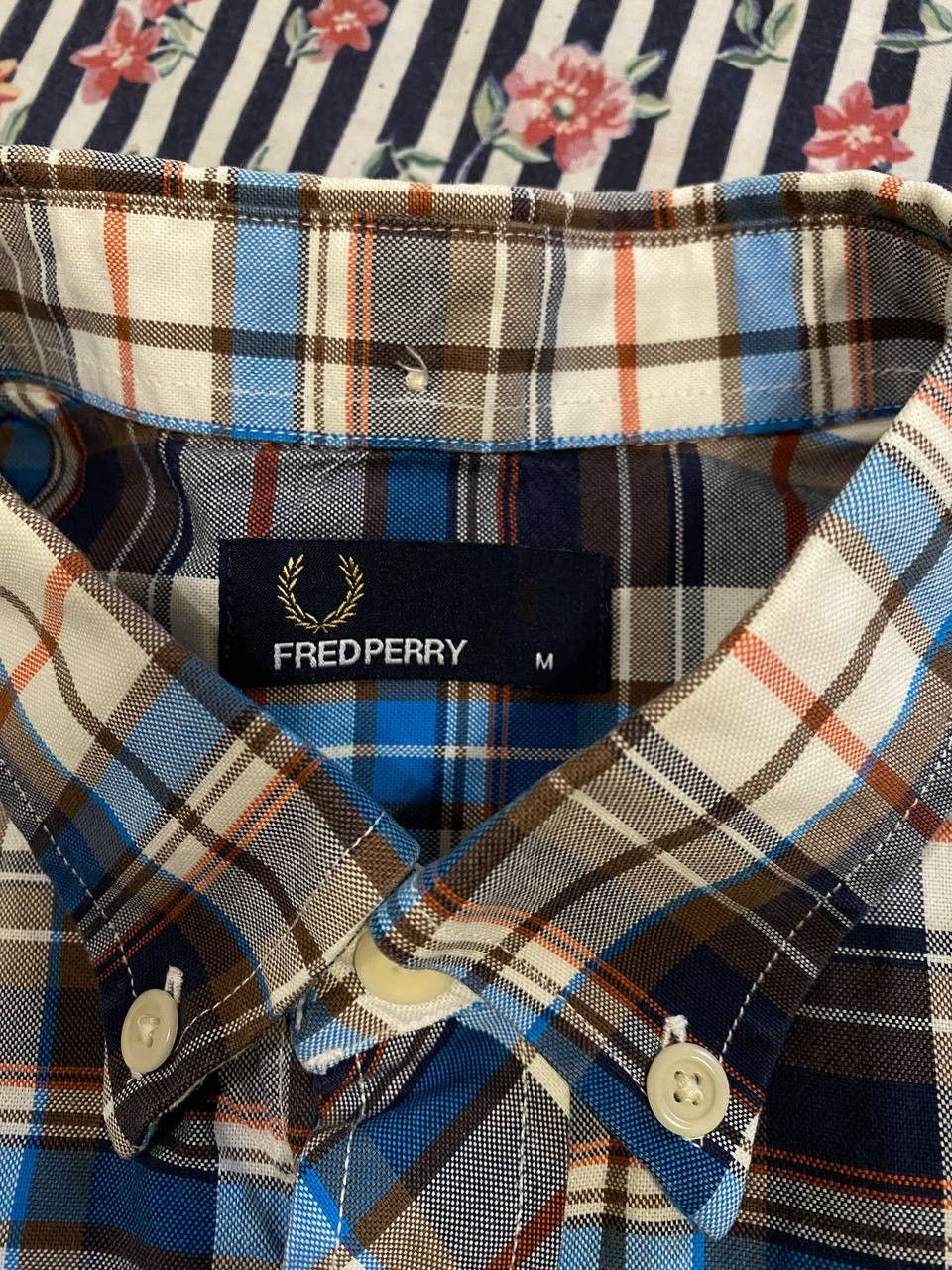Fred Perry Fred Perry Button Down Check Tartan Short Sleeve Shirt Size US M / EU 48-50 / 2 - 2 Thumbnail