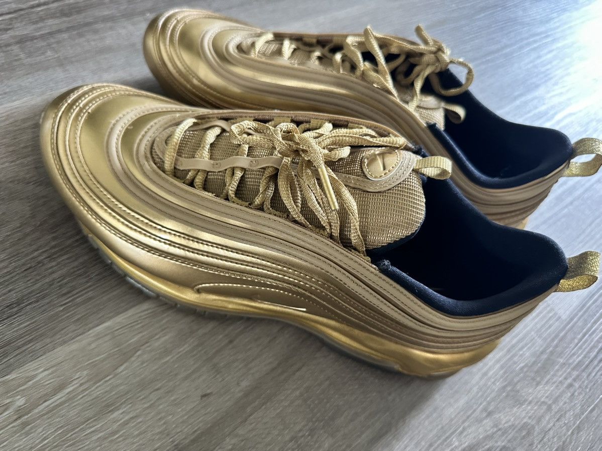 Nike Nike Air Max ‘97 ( Gold Metal/Tokyo Olympics) Size US 11.5 / EU 44-45 - 4 Thumbnail