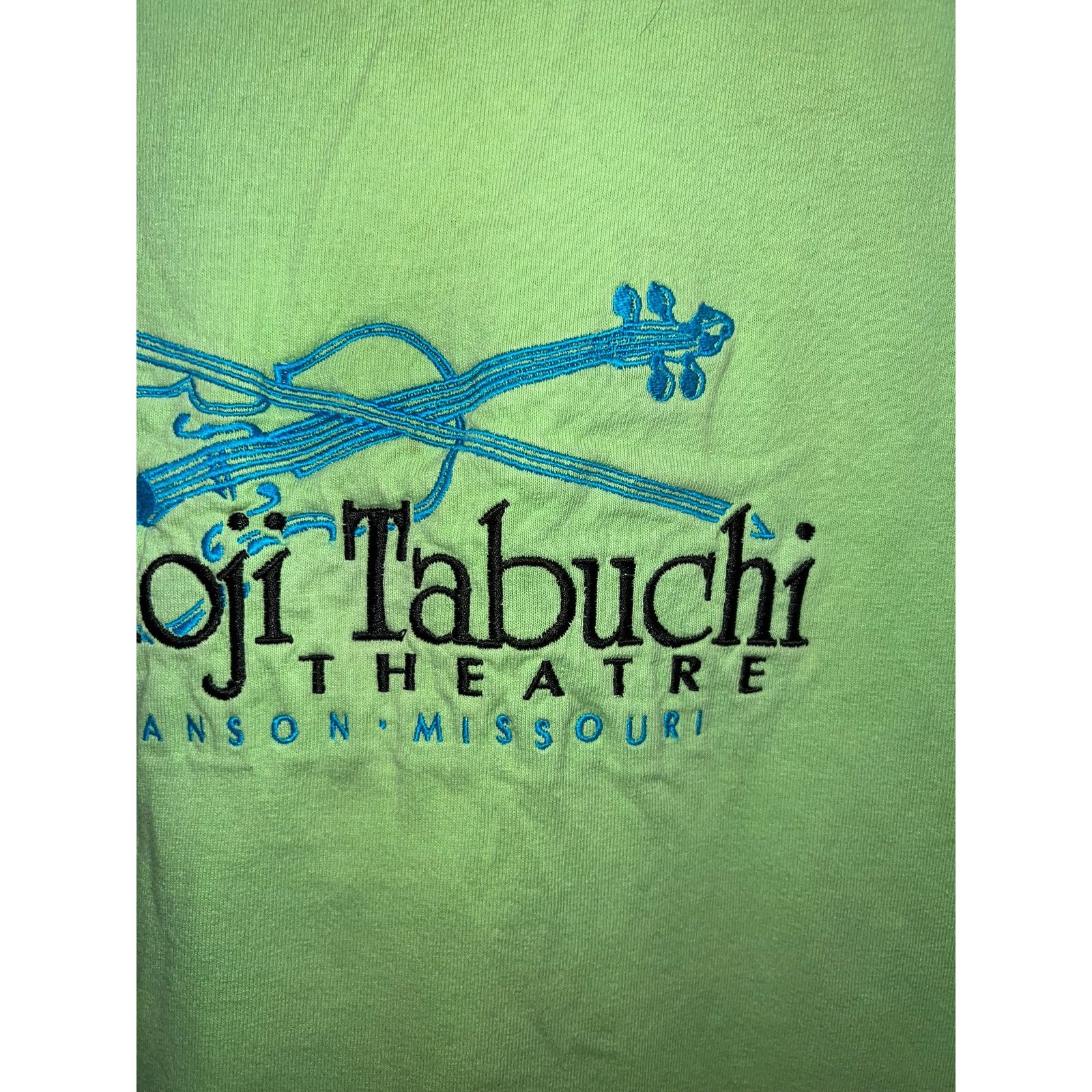 Gildan Vintage Branson Shirt Shoji Tabuchi Theatre Green Tee Large Size US L / EU 52-54 / 3 - 4 Thumbnail