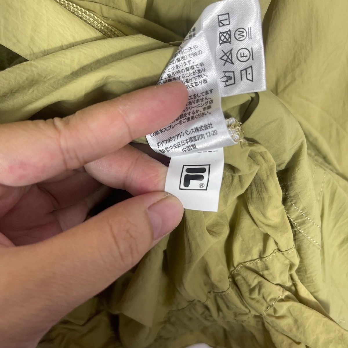Fila Fila Hooded Longline Parka Jacket Olive Utility Full Zip Size US L / EU 52-54 / 3 - 9 Thumbnail