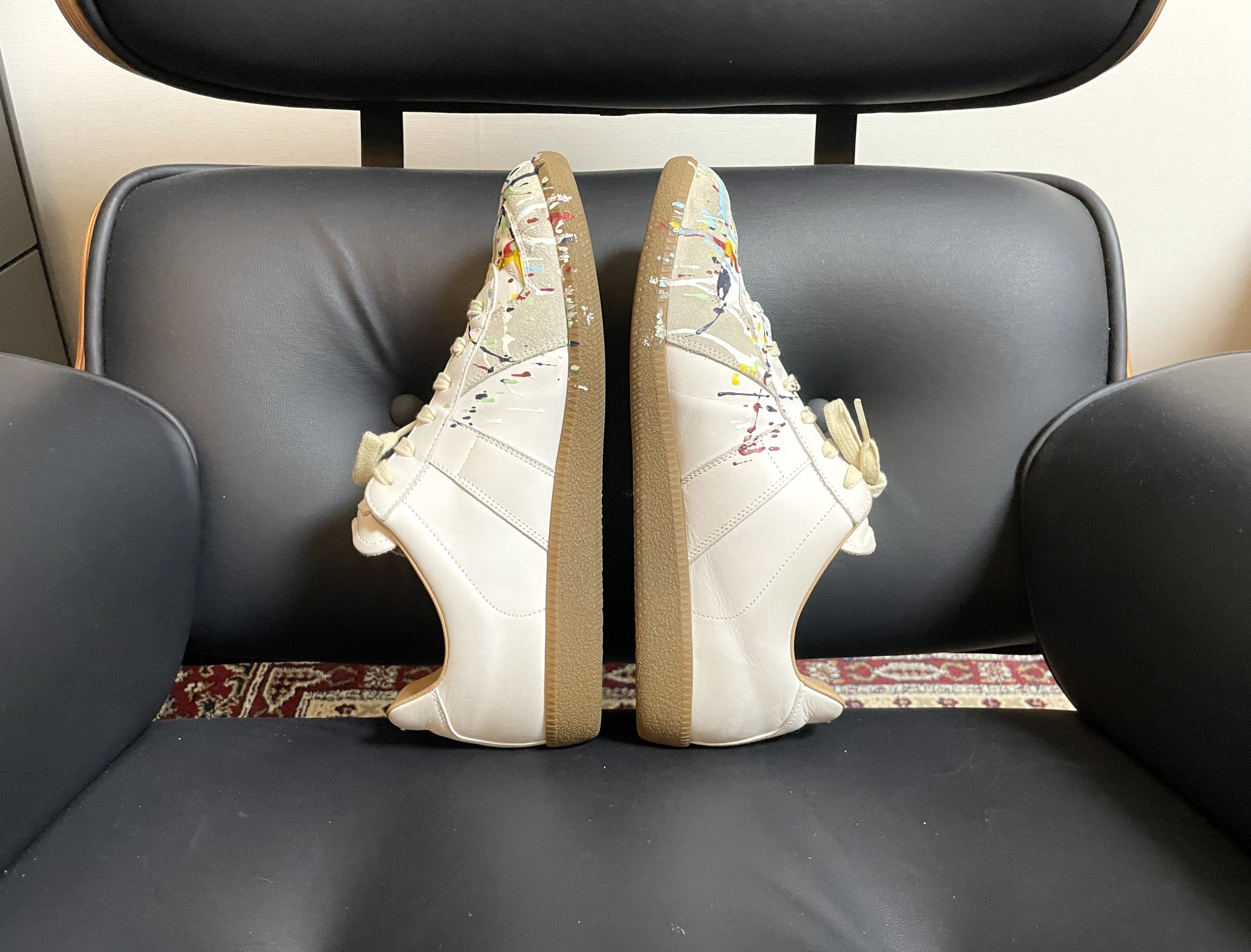 Maison Margiela Maison Margiela GAT (Paint Splatter White) Size US 9.5 / EU 42-43 - 20 Thumbnail