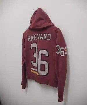 Forever 21 VINTAGE STYLE Harvard University Zip Hoodie Maroon 36 Size US S / EU 44-46 / 1 - 2 Thumbnail