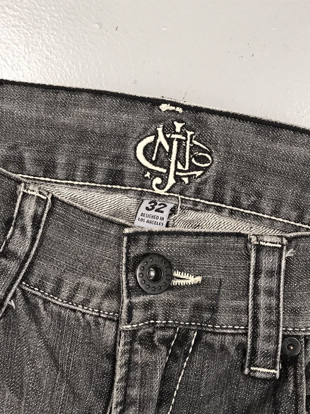 JNCO × Southpole × Vintage Vintage 90s Jnco cloves embroidered denim Size US 31 - 7 Thumbnail
