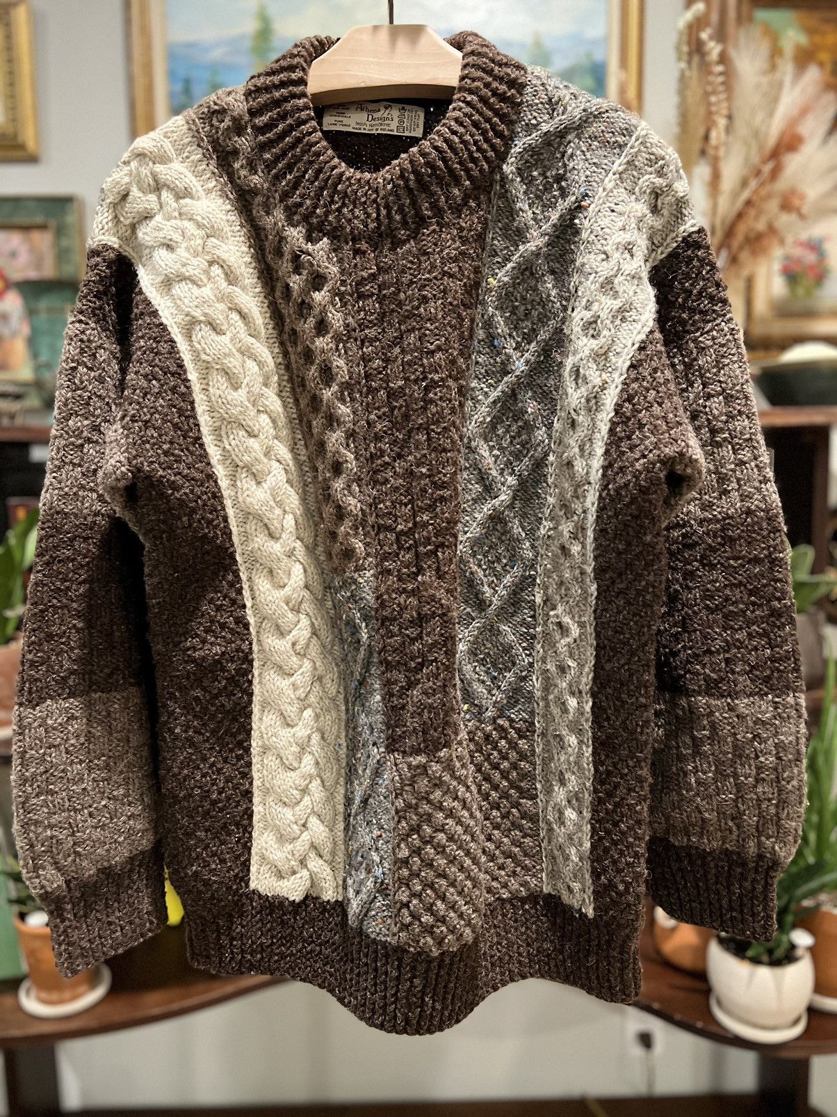 45rpm × Howlin' × Our Legacy ATHENA DESIGNS Irish HandKnit Wool Cable ...