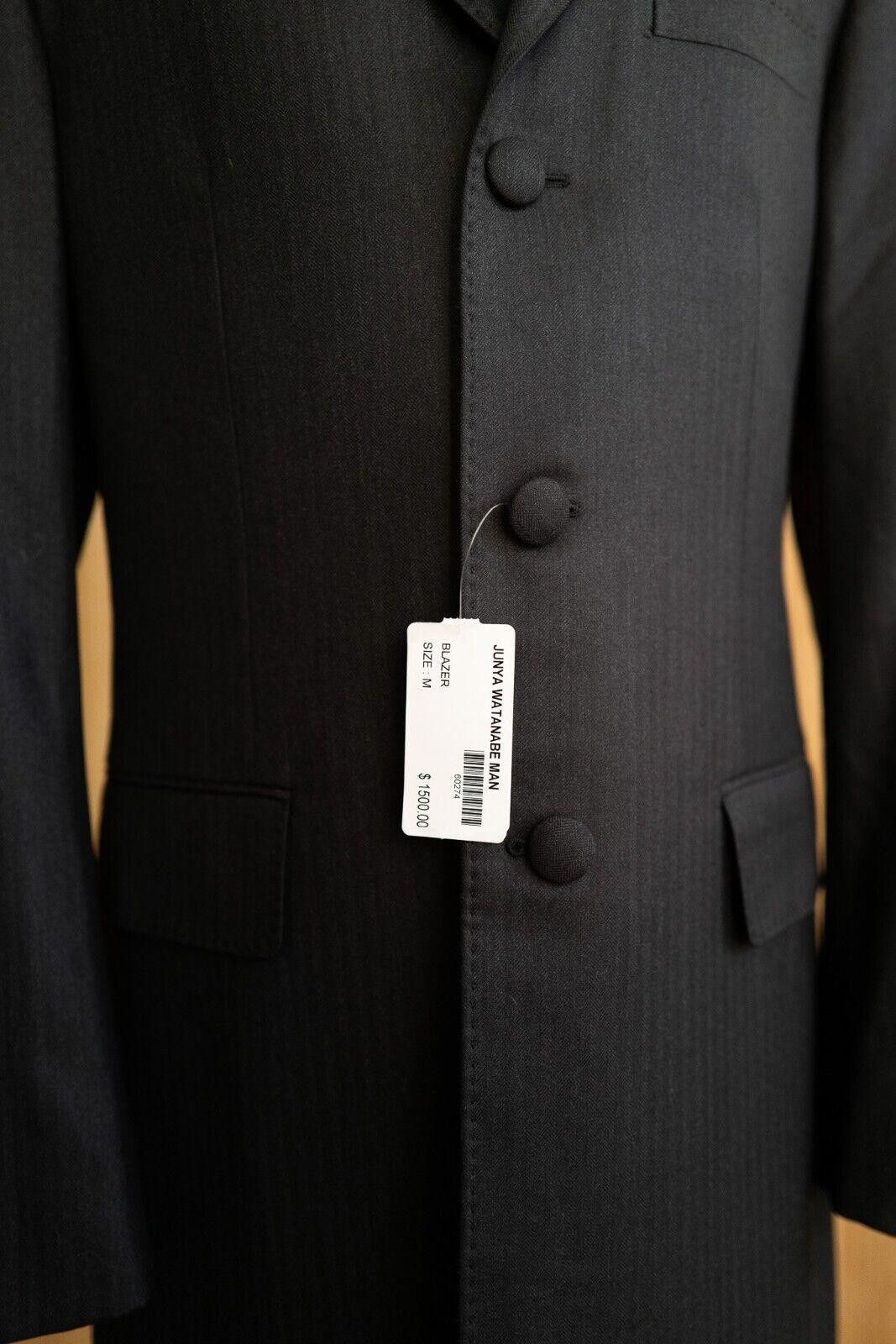 image of Junya Watanabe Comme Des Garcons Wool Overcoat Sz. M in Grey, Men's (Size Medium)