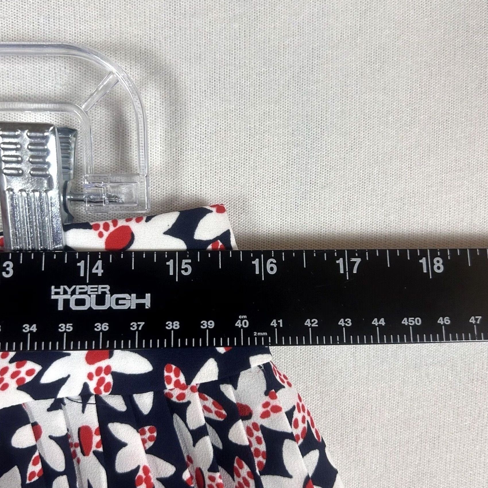 J.Crew J.Crew Skirt Mini Floral 10 White Red Womens Pleated Zip Casual Work Summer Retro? Size 32" / US 10 / IT 46 - 5 Thumbnail