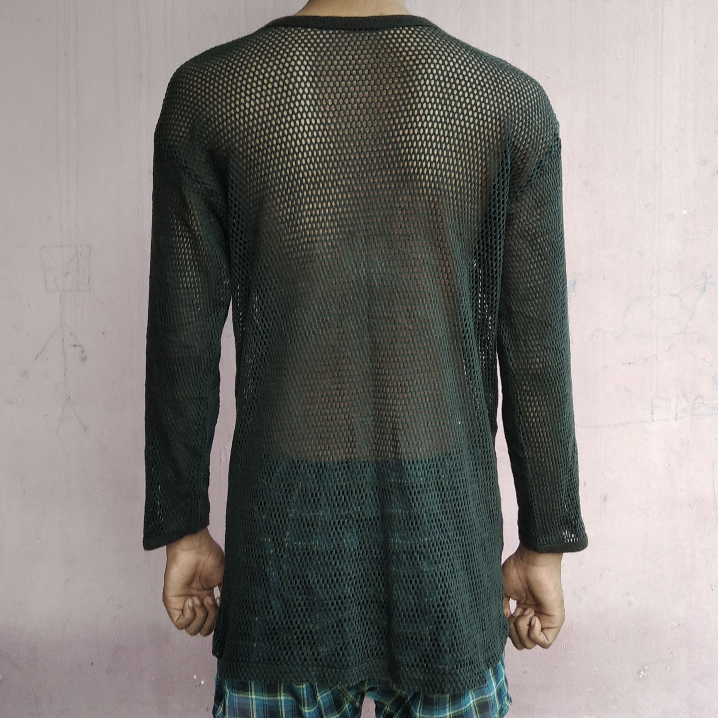 If Six Was Nine × Japanese Brand × Vintage Vintage 90's UNBRANDED Mesh Longsleeve Size US L / EU 52-54 / 3 - 2 Thumbnail