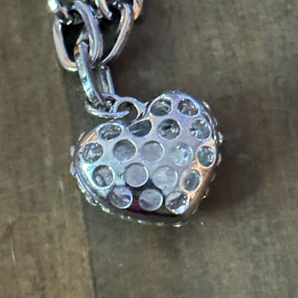 Other Colorful link paved heart pendant necklace Size ONE SIZE - 5 Thumbnail