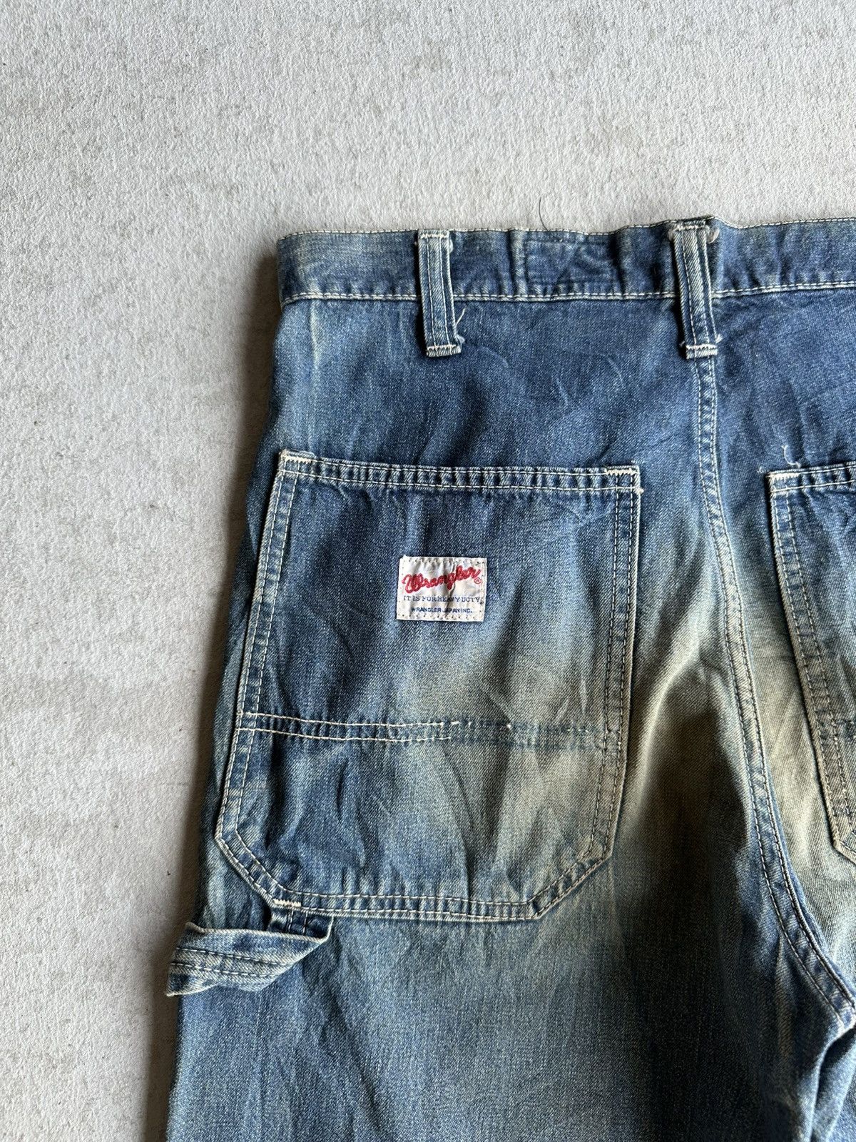 Japanese Brand W29 L32 🔥90’s Vtg WRANGLER Jeans Workwear Rusty Denim Pants Size US 29 - 10 Thumbnail