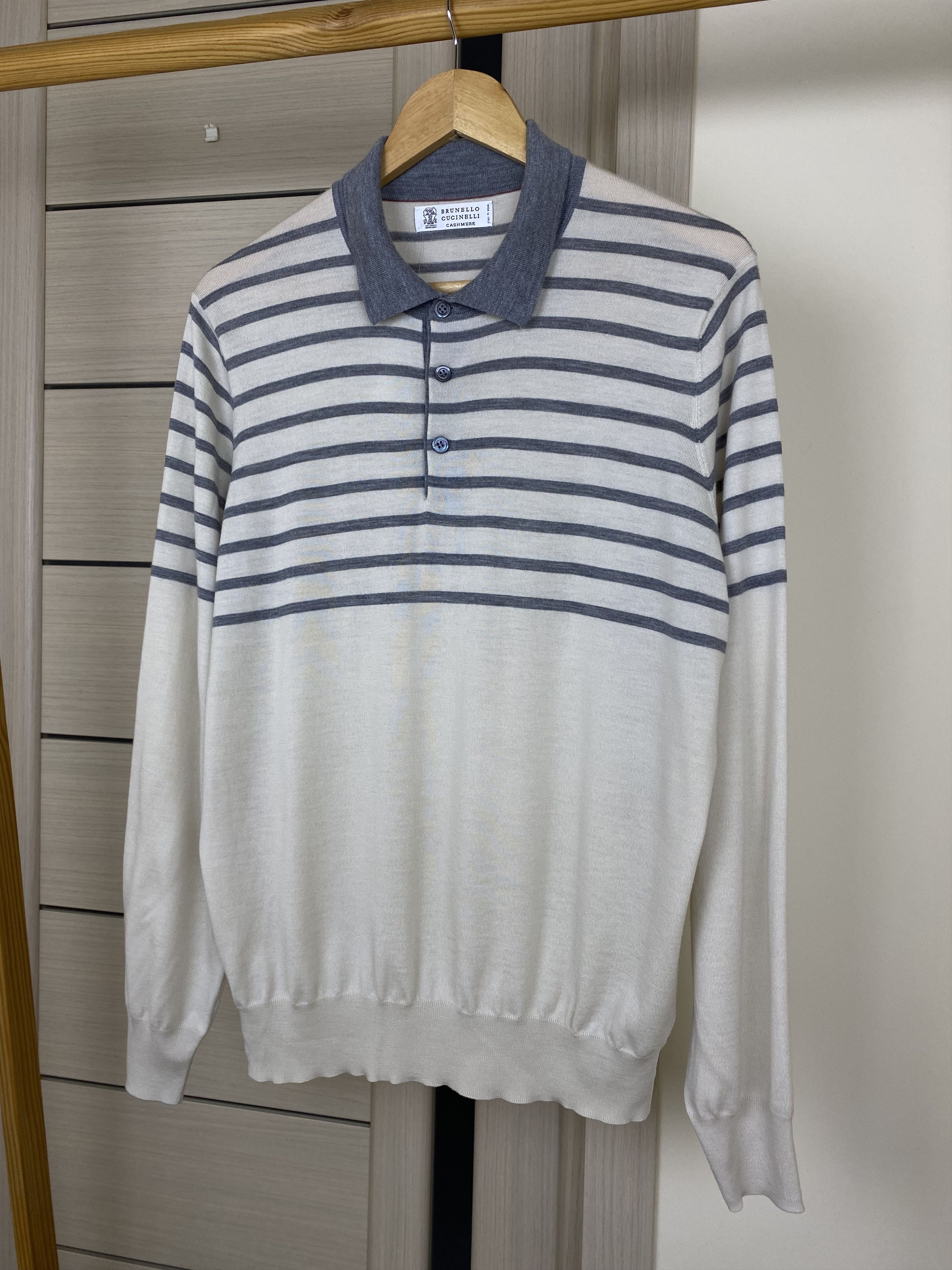 Brunello Cucinelli BRUNELLO CUCINELLI Knit Sweater Cashmere wool Near unused Size US L / EU 52-54 / 3 - 3 Thumbnail