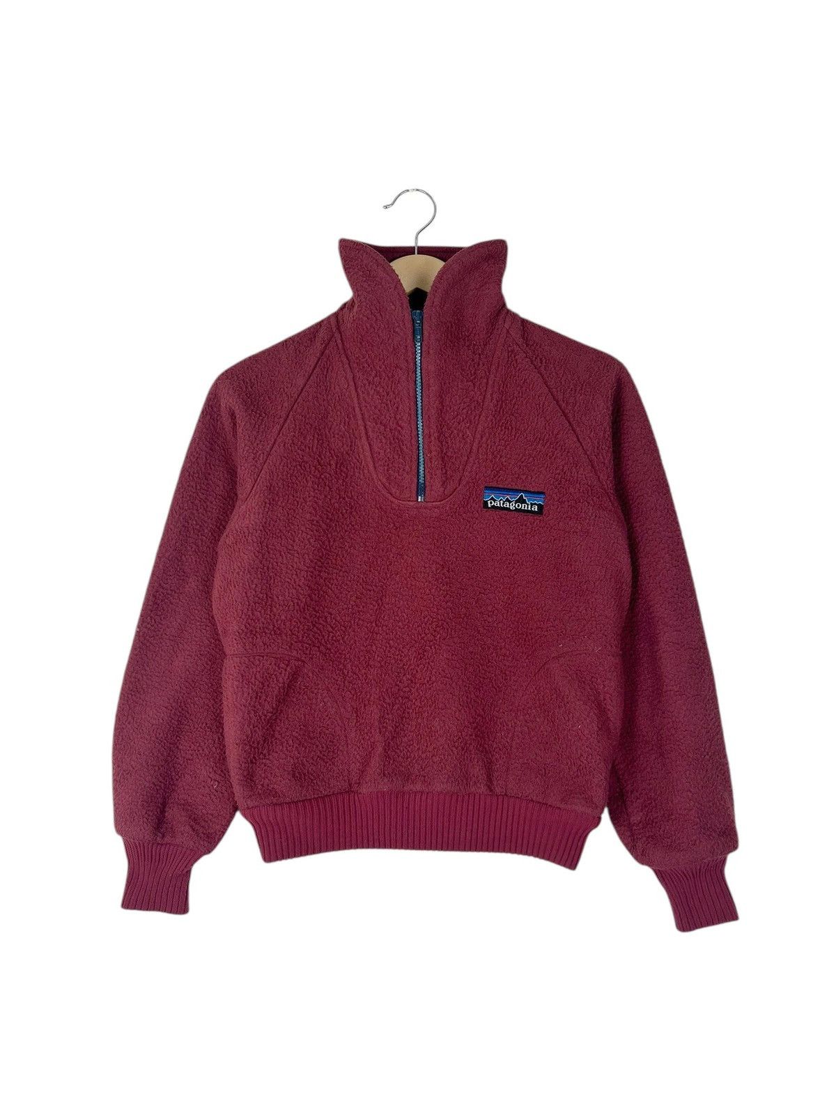 Patagonia Vintage 90s Half Zipper Maroon Patagonia / 80s Fashion Warm Size US XS / EU 42 / 0 - 1 Thumbnail