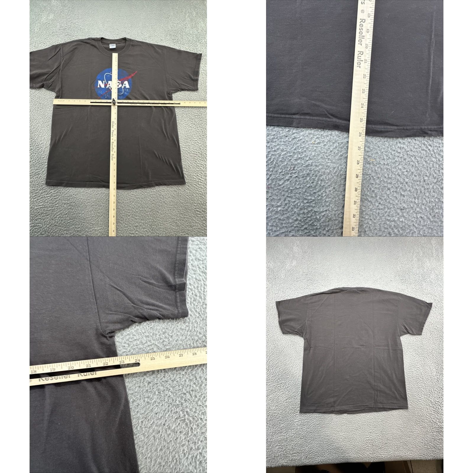 NASA VINTAGE M&O KNITS NASA T-Shirt Men’s XL Gray Space Graphic T-Shirt Size US XL / EU 56 / 4 - 8 Thumbnail