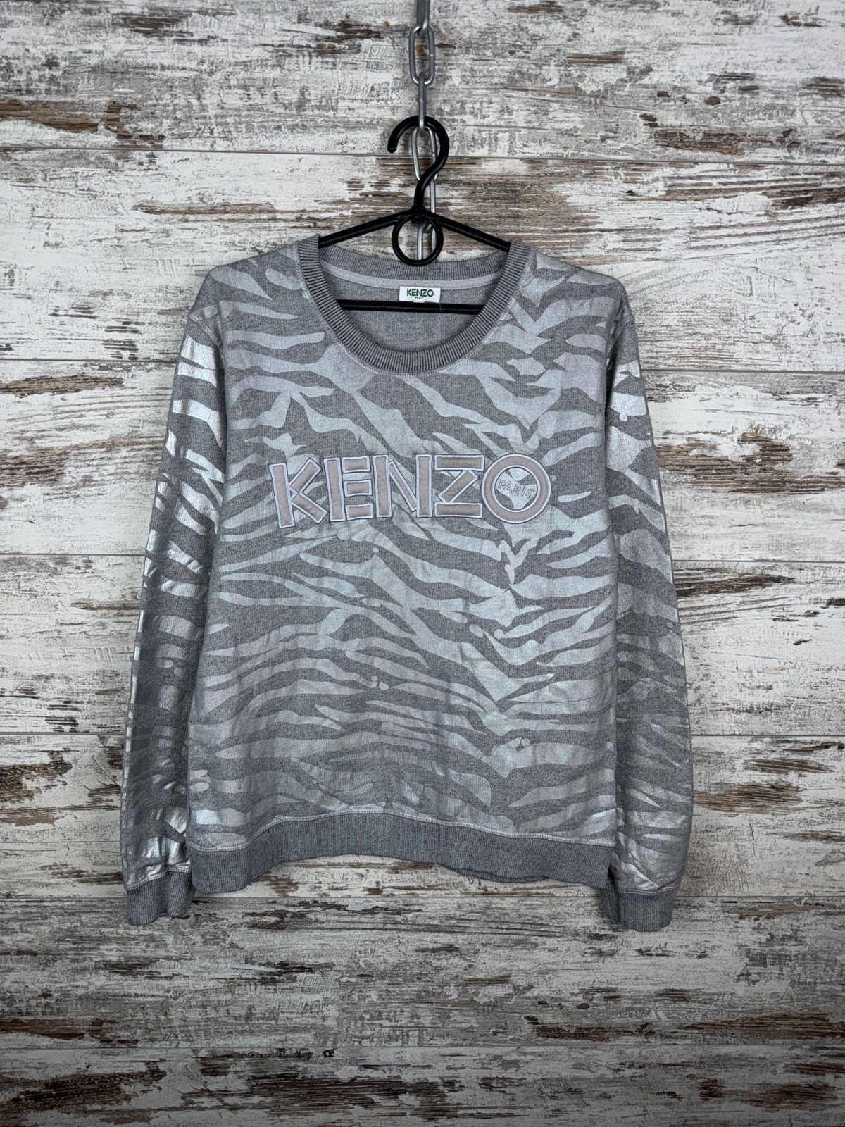 Kenzo Women’s Kenzo Paris Sweatshirt grey size M tiger print Size M / US 6-8 / IT 42-44 - 1 Thumbnail