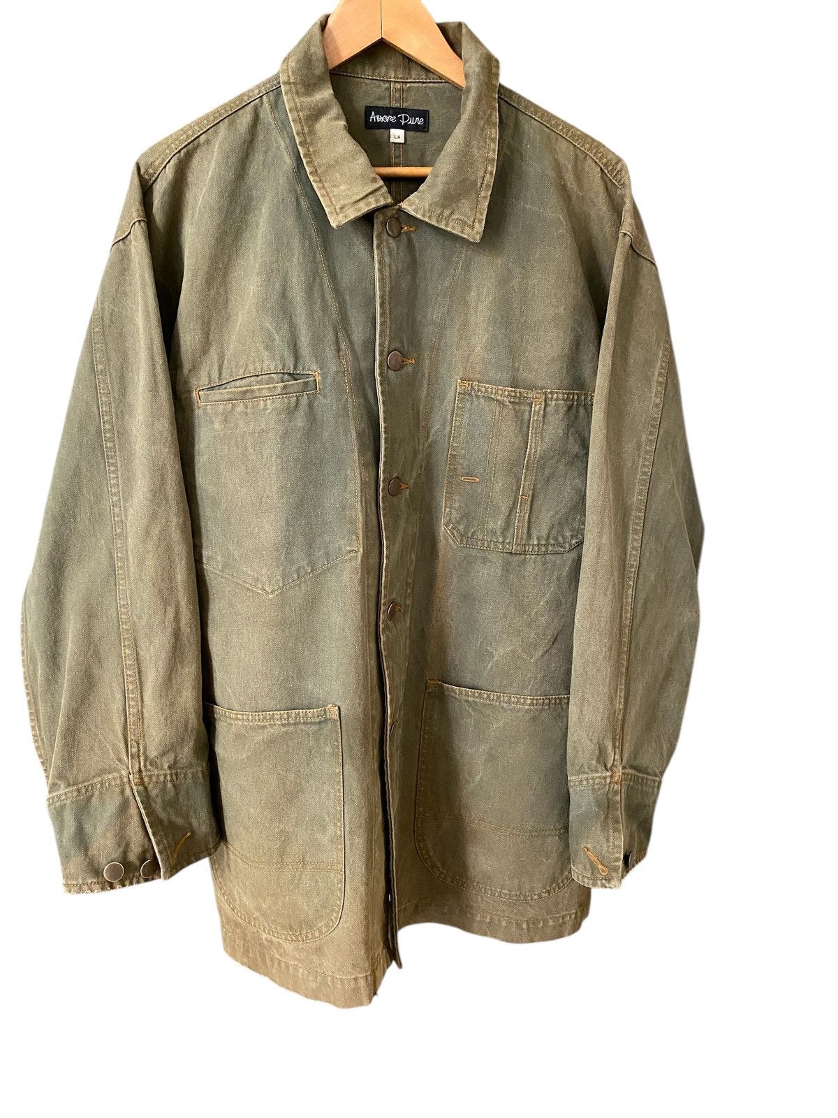 If Six Was Nine × Japanese Brand DOPE🔥Vtg 70s PUNe 🇯🇵 Made Denim 4 Pockets Chore Jacket Size US XL / EU 56 / 4 - 3 Thumbnail