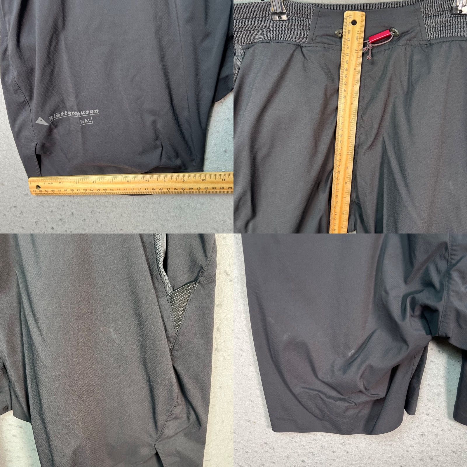 Vintage Klättermusen Mens XL Biomass Polyamide Black Hiking Athletic Shorts Size US 36 / EU 52 - 8 Thumbnail