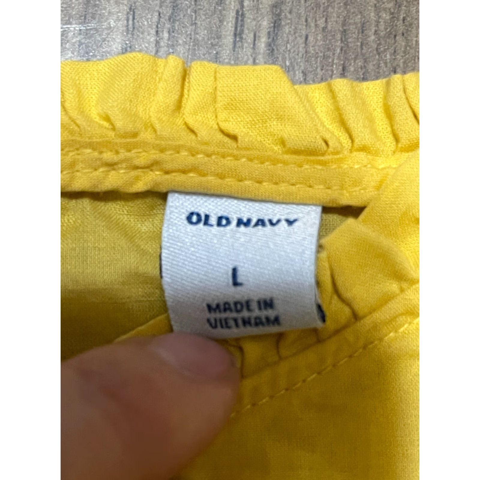 Old Navy Old Navy Tank Top Womens Large Yellow Ruffled Sleeve Tank Shirt Size L / US 10 / IT 46 - 5 Thumbnail