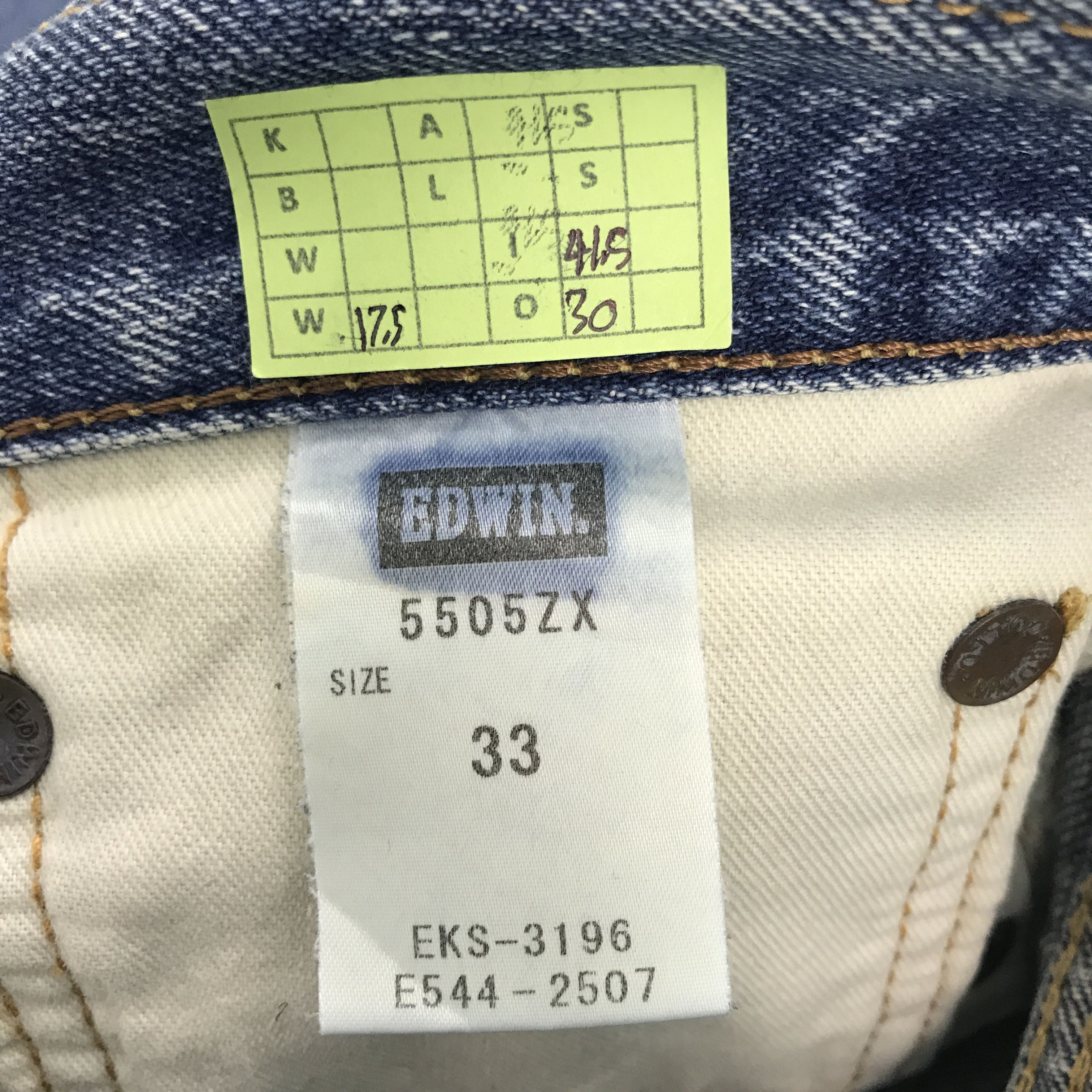 Edwin × Vintage Vintage Edwin Distressed design Japan Jeans pants Size US 33 - 10 Thumbnail