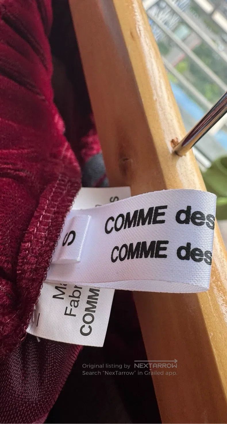 Comme des Garcons Comme Des Garcons size S Velvet pleated skirt, burgundy, S Size 24" / US 00 / IT 34 - 8 Thumbnail