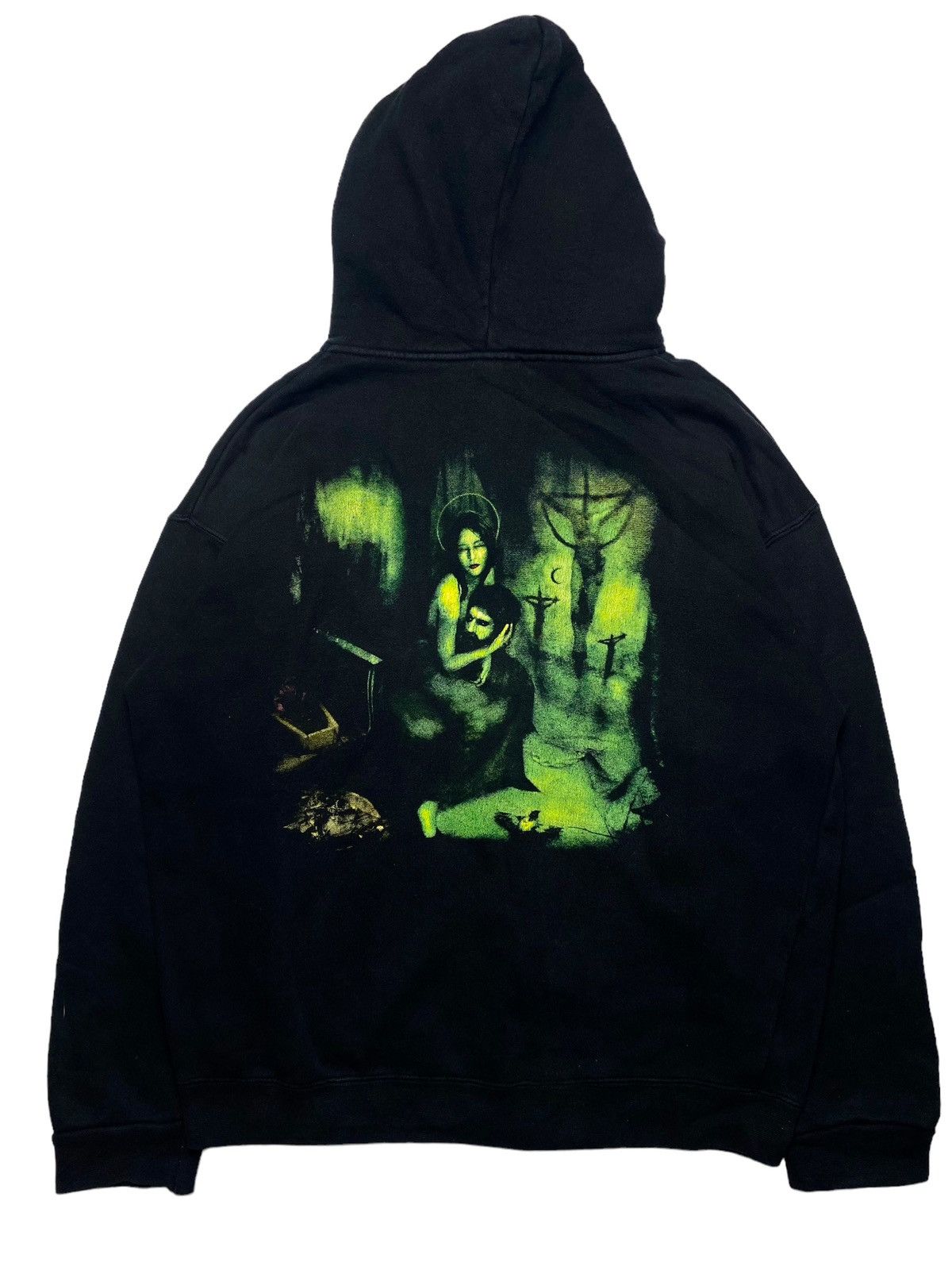 image of Band Tees x Vintage 2006 Cradle Of Filth - Thornography Promo Zip Hoodie in Black (Size Medium)