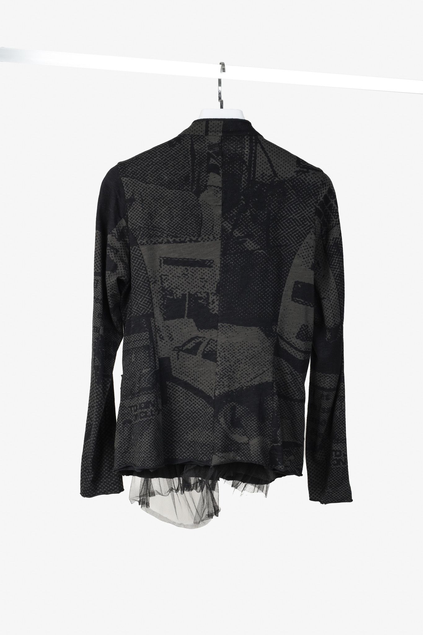 Rundholz Rundholz Black Label Vert Print Halftone Tulle-Ruffle Jacket Size M / US 6-8 / IT 42-44 - 2 Thumbnail