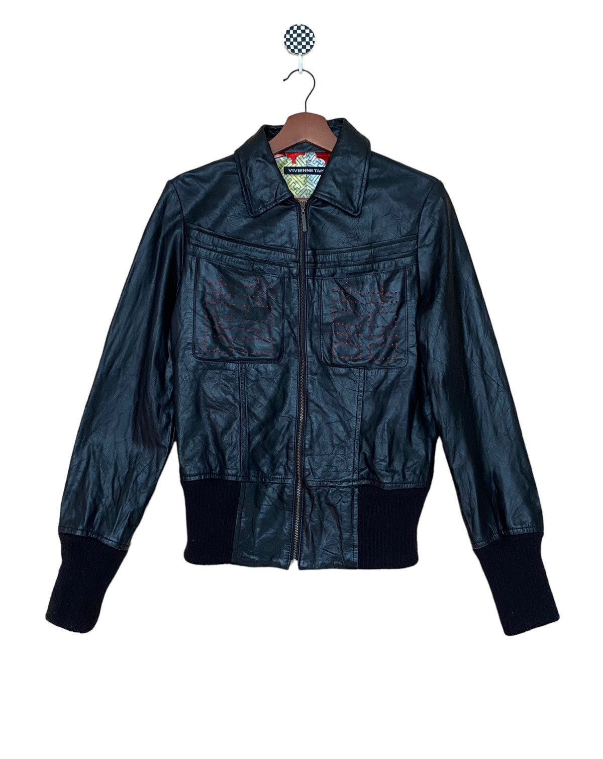 Vivienne Tam Vintage Brand Vivienne Tam Leather Jacket 2000s Size US S / EU 44-46 / 1 - 2 Thumbnail