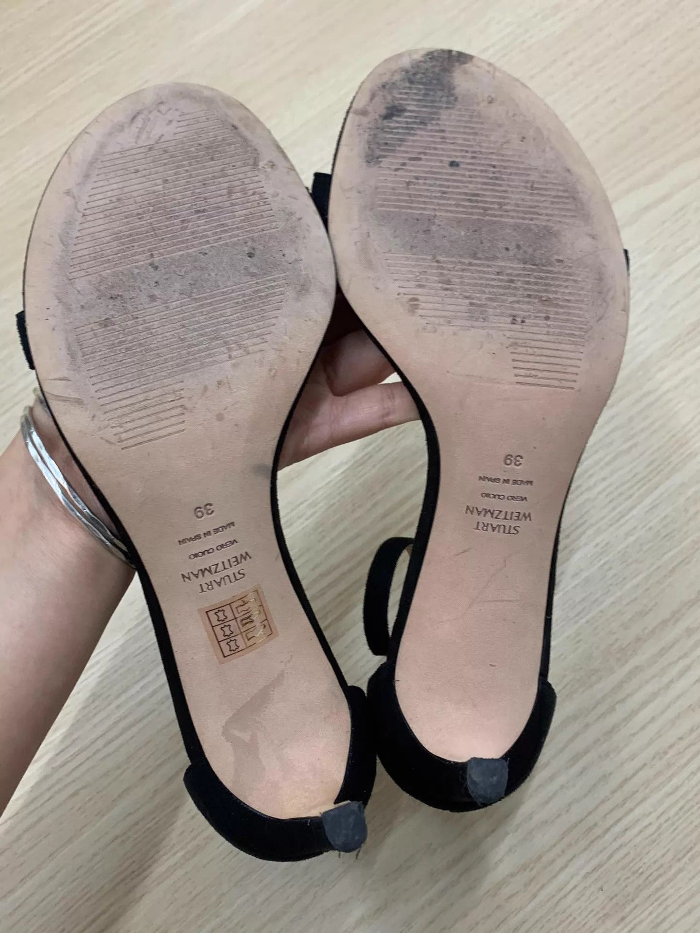 Stuart Weitzman Stuart Weitzman Black Strappy Pumps Size 39 New Size US 8.5 / IT 38.5 - 4 Thumbnail