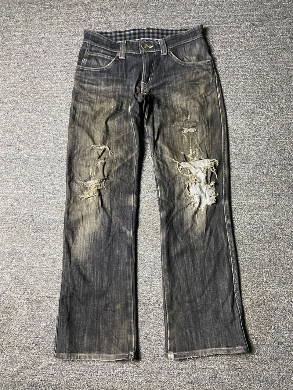 Edwin Edwin 503 x Blue Trip Distressed Ripped Jeans (159) Size US 32 / EU 48 - 1 Thumbnail