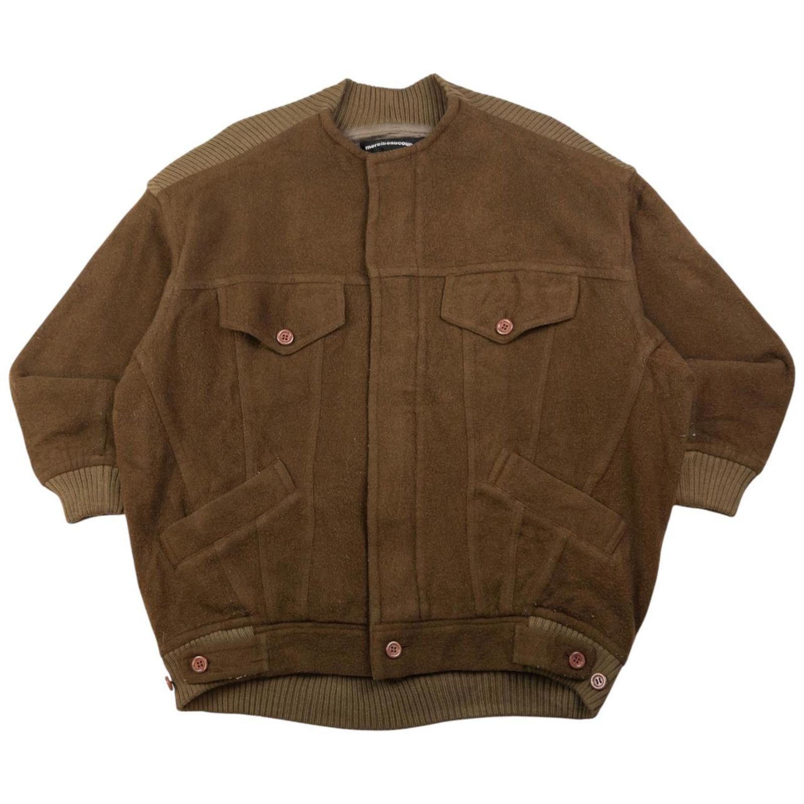 Issey Miyake Vintage Mercibeaucoup By Issey Miyake Wool Bomber Jacket L Size US L / EU 52-54 / 3 - 1 Thumbnail