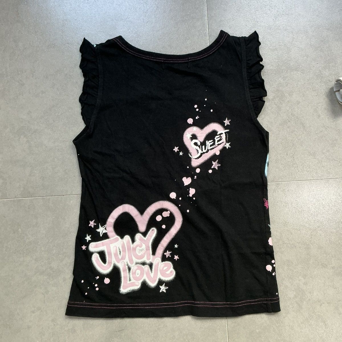 Angel Blue Y2K Mezzo Piano Graffiti Top Size XS / US 0-2 / IT 36-38 - 7 Thumbnail