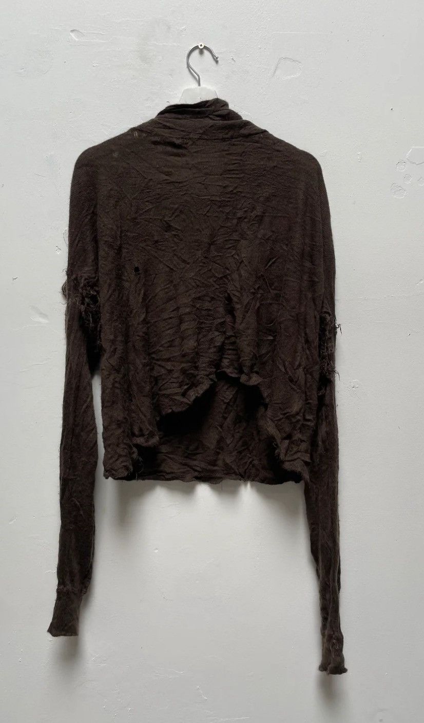 Handmade Thrashed Cropped Spooky Knit Size US M / EU 48-50 / 2 - 2 Thumbnail