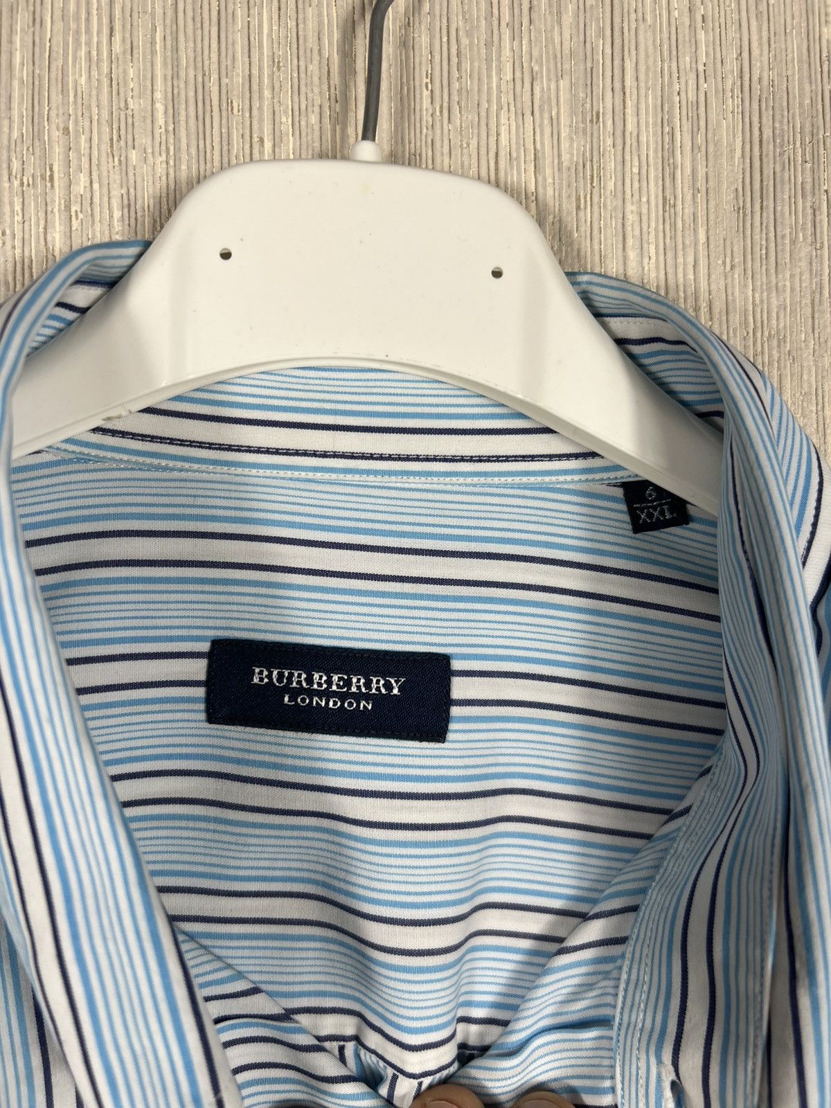 Burberry Vintage Burberry London sussex striped pocket logo shirt Size US XXL / EU 58 / 5 - 9 Thumbnail