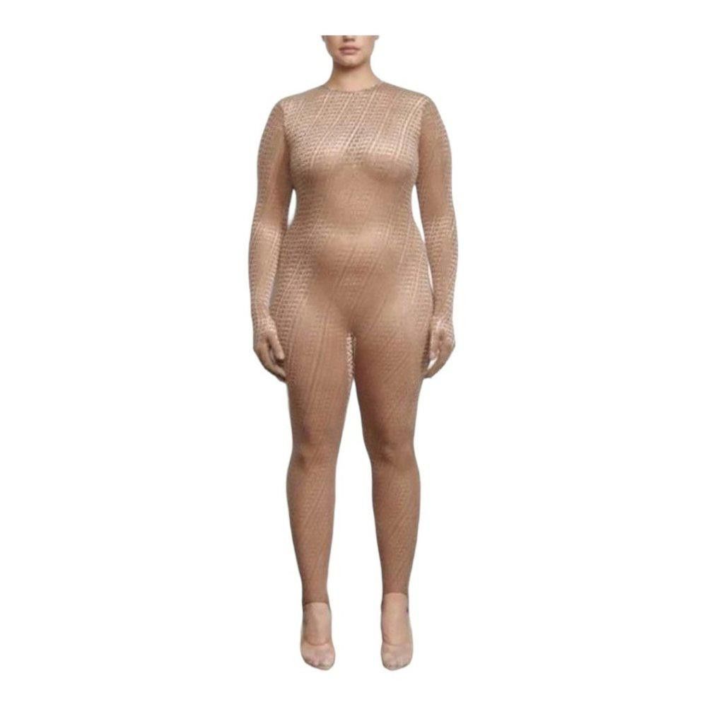 Designer NT289 Skims NWT Velvet Stirrup Onesie Gloved SIENNA 2X 4X Size 42" / US 20 - 1 Thumbnail