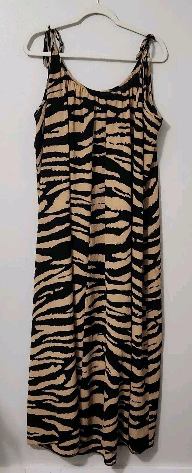 Asos Asos Dress Plus Size 18 Animal Print Maxi Long Full Length Size XXL / US 16-18 / IT 52-54 - 4 Thumbnail