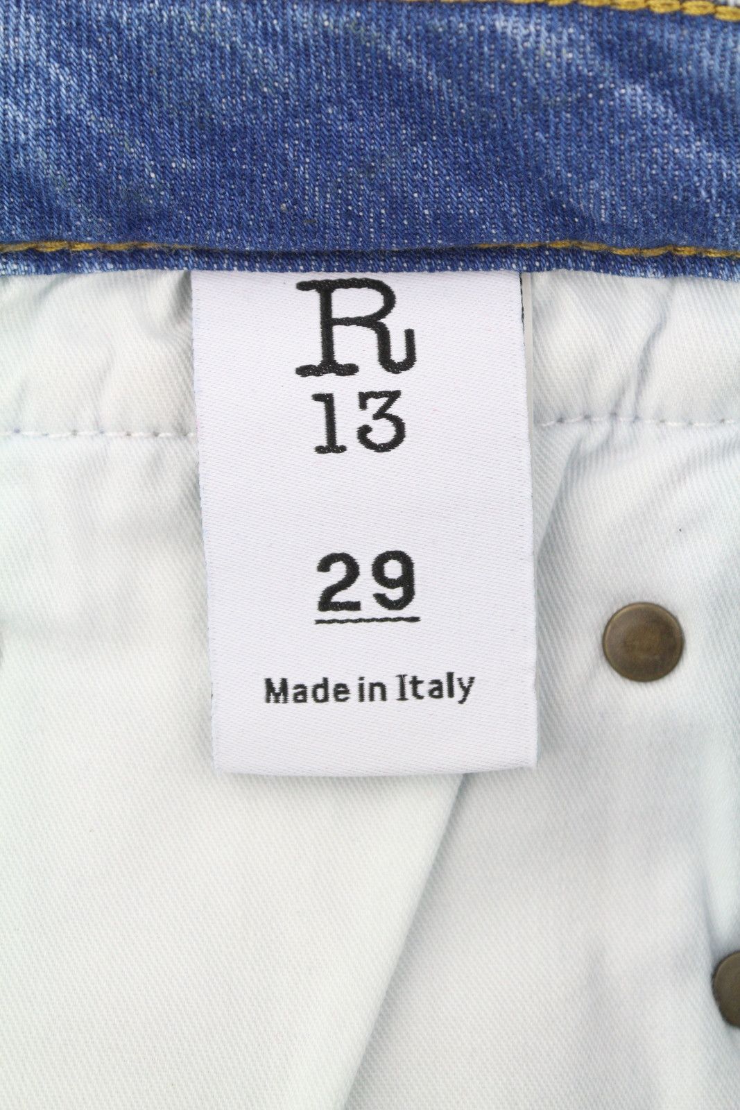R13 BOY STRAIGHT W RIPS 29 Jasper Stretch Low Rise Faded 87166 Size 29" - 9 Thumbnail