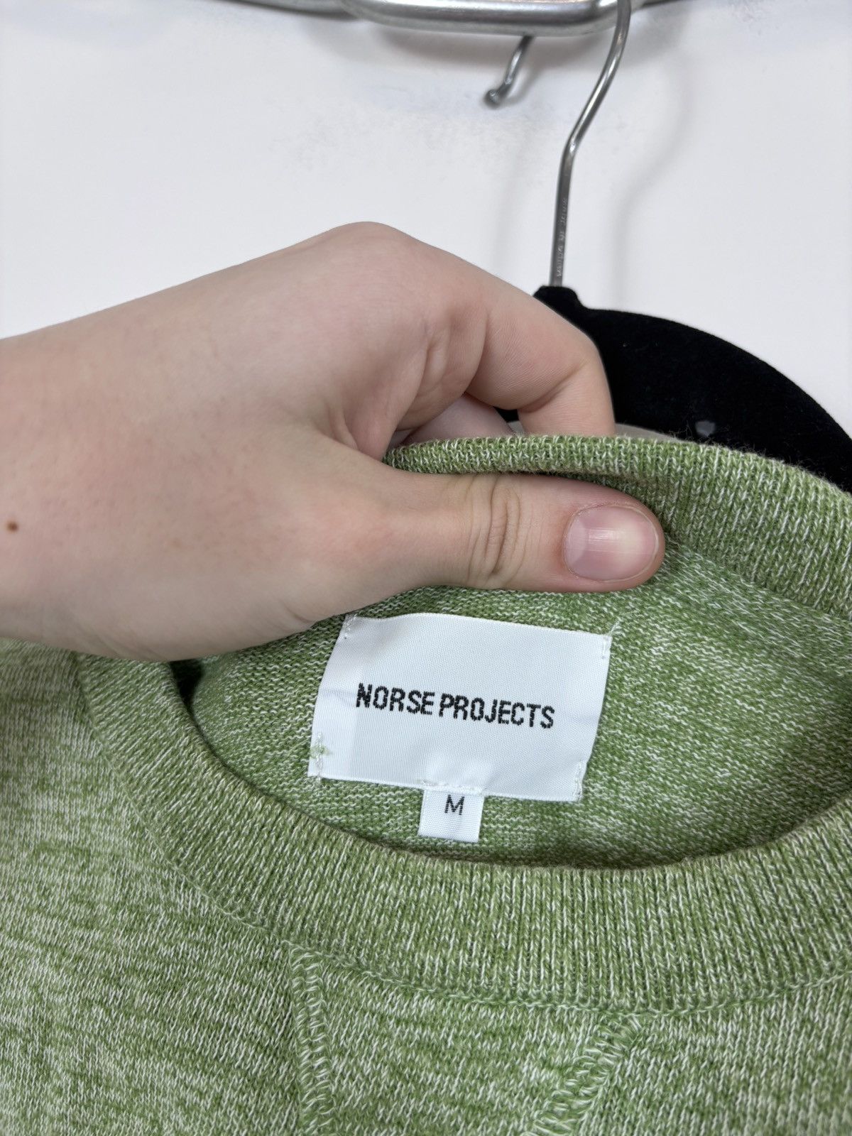 Norse Projects Norse Projects Sigfred Knit Men’s Mint Green Cotton Sweater Size US M / EU 48-50 / 2 - 7 Thumbnail