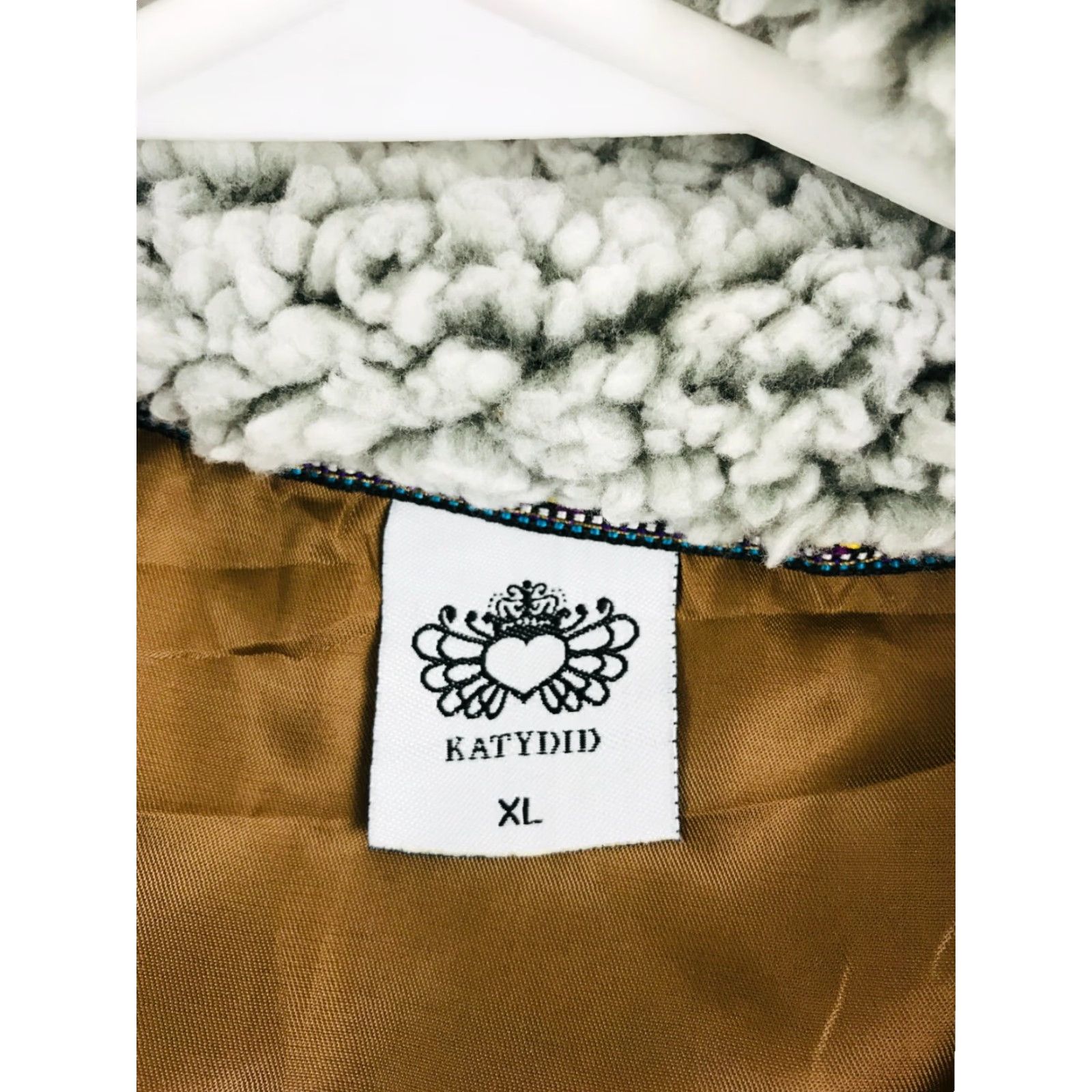Vintage Katydid Sweater Vest Women's XL Brown Faux Fur Zip Up Lined Pockets Knit Vest Modern Fall Winter Travel Womens Size XL / US 12-14 / IT 48-50 - 5 Thumbnail