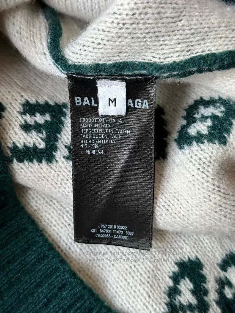 Balenciaga Balenciaga Forest Green Camo Knit Sweater Size US M / EU 48-50 / 2 - 4 Thumbnail
