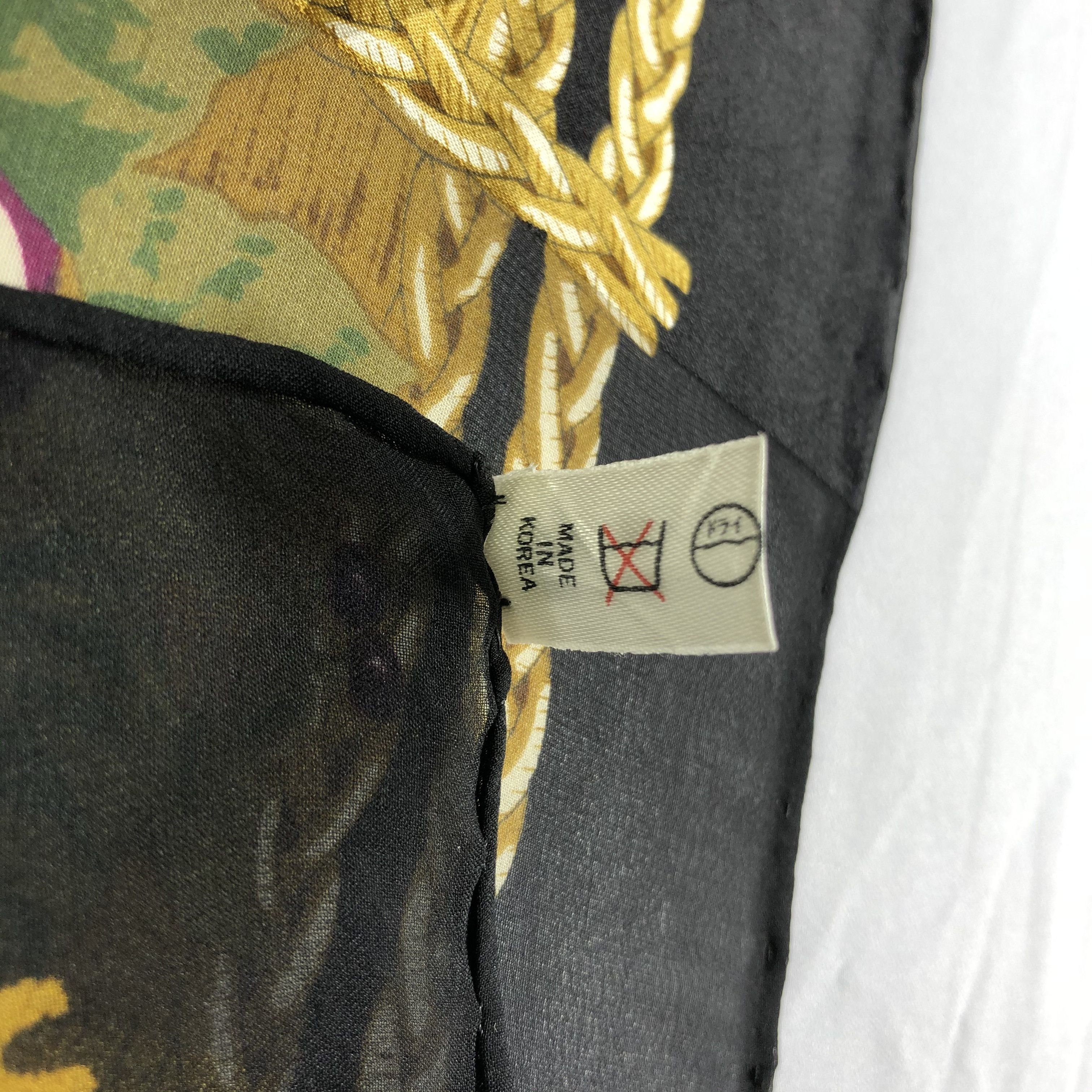 Vintage Vintage Silk Scarf Size ONE SIZE - 6 Thumbnail