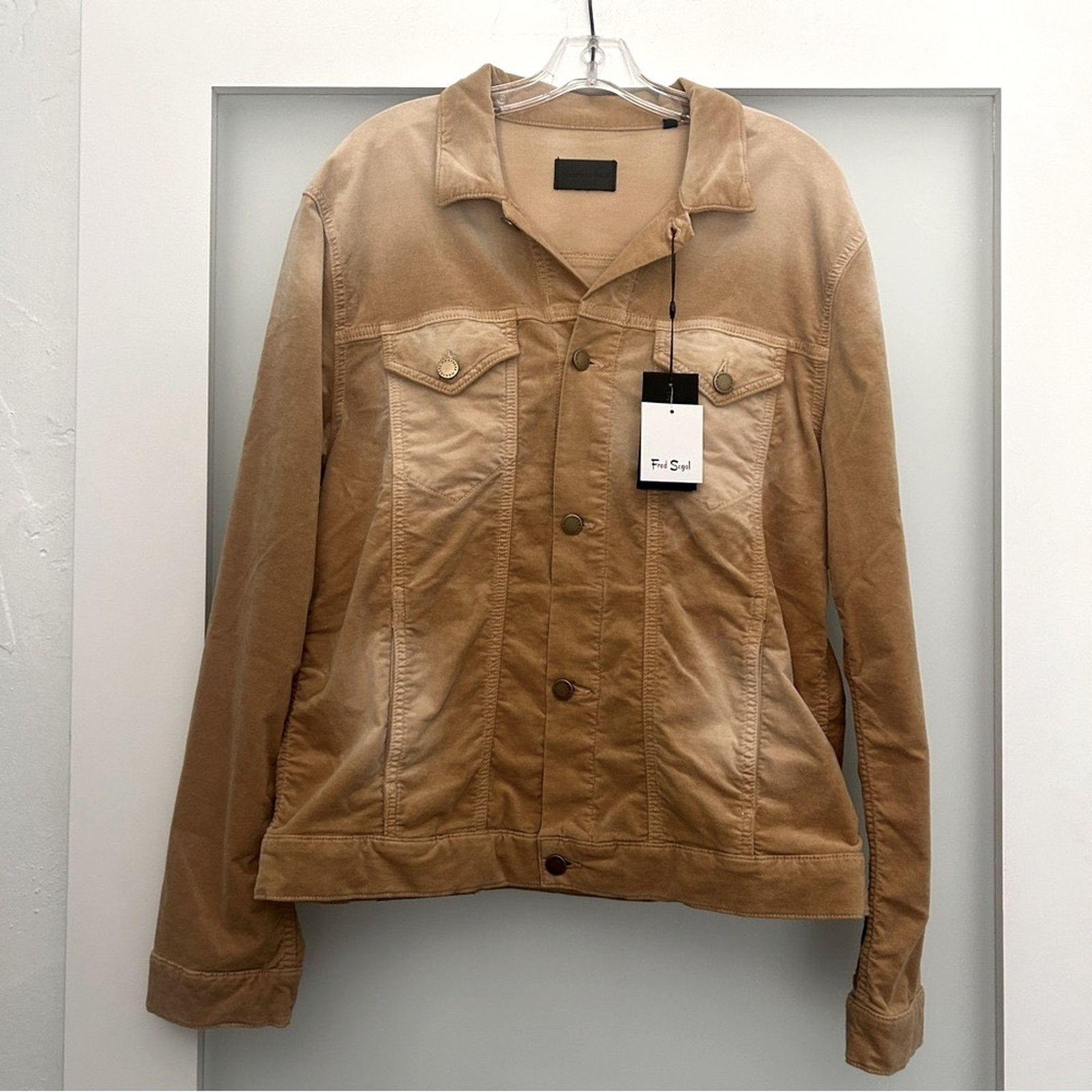 MONFRERE NEW monfrere dean trucker jacket velvet biscotti XL Size US XL / EU 56 / 4 - 2 Thumbnail