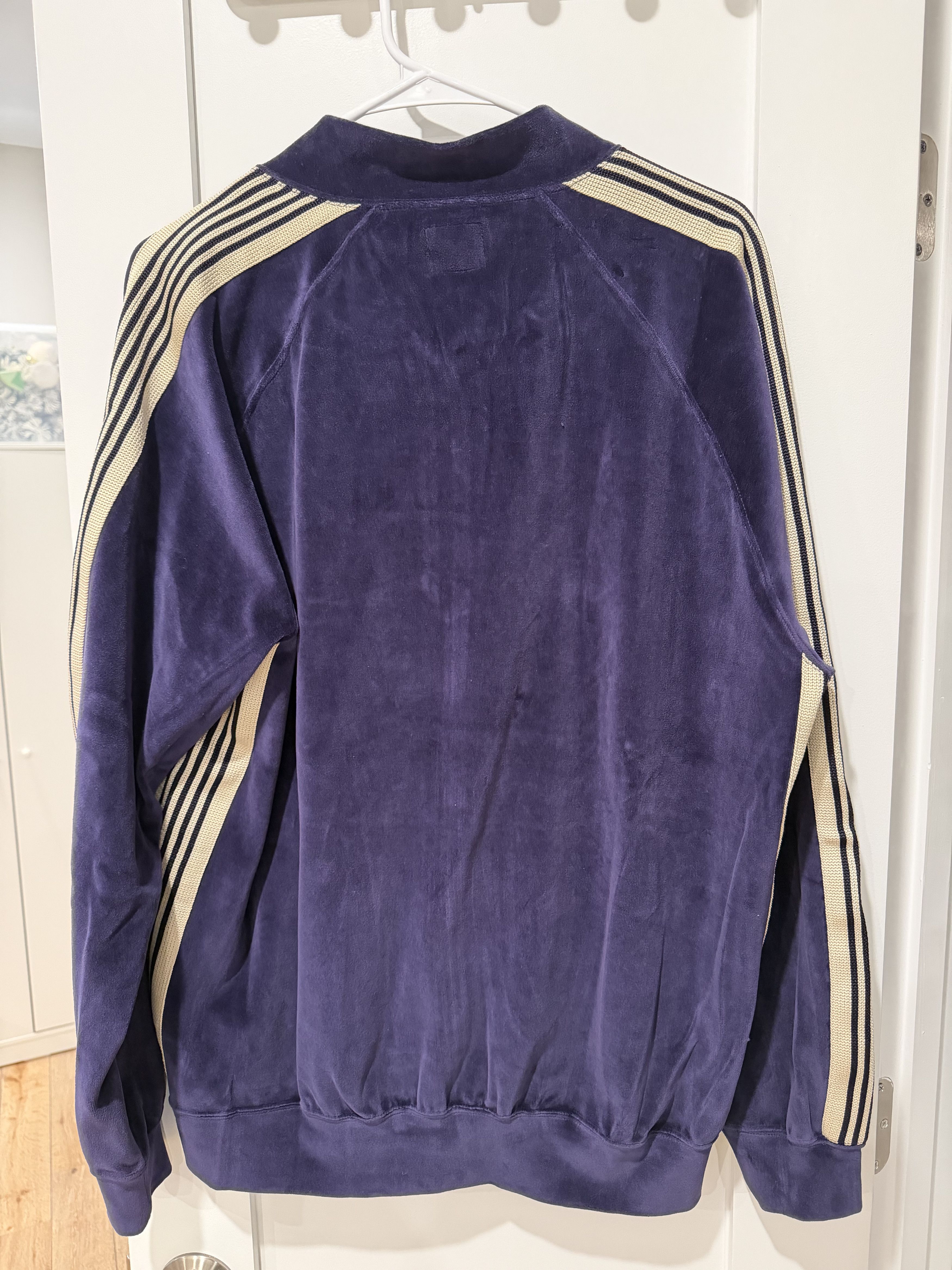 Needles Needles Velour Track Jacket - Navy Size US XL / EU 56 / 4 - 2 Thumbnail
