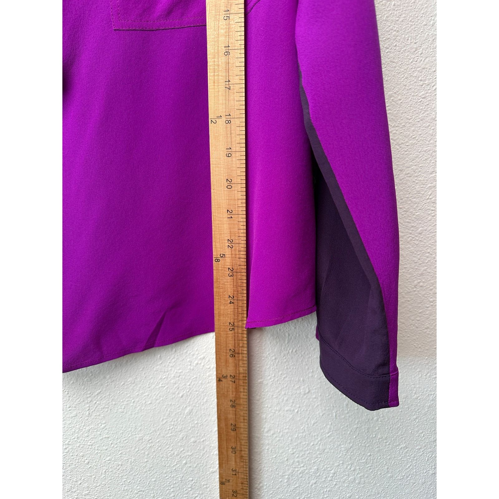 Stella McCartney Stella McCartney Blouse Purple Women US10 100% Silk Size L / US 10 / IT 46 - 11 Thumbnail